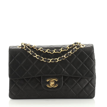 Chanel Vintage Classic Double Flap Bag Quilted Lambskin Small