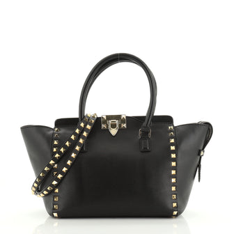 Valentino Rockstud Tote Rigid Leather Small