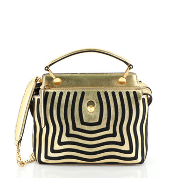 Fendi DotCom Click Top Handle Bag Hypnotic Leather Small