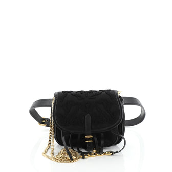 Prada Corsaire Belt Bag Embroidered Quilted Tessuto Small
