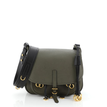Prada Corsaire Messenger Bag Calfskin and Saffiano Leather 