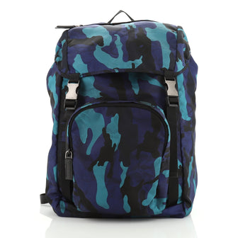 Prada Camouflage Backpack Tessuto Large