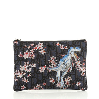 Christian Dior Sorayama Pouch Printed Oblique Nylon 