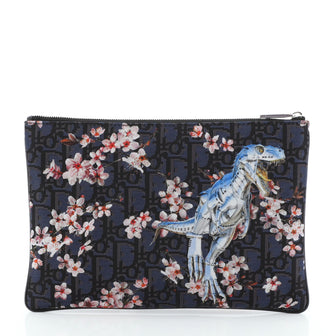 Christian Dior Sorayama Pouch Printed Oblique Nylon 