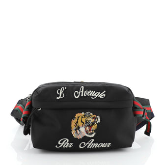 Gucci Techpack Belt Bag Embroidered Techno Canvas 