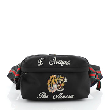 Gucci Techpack Belt Bag Embroidered Techno Canvas 