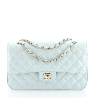 Chanel Classic Double Flap Bag Quilted Iridescent Calfskin Medium
