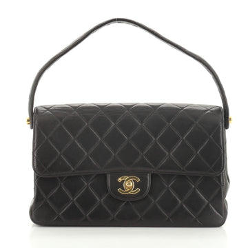 Chanel Vintage Double Sided Flap Bag Quilted Lambskin Medium