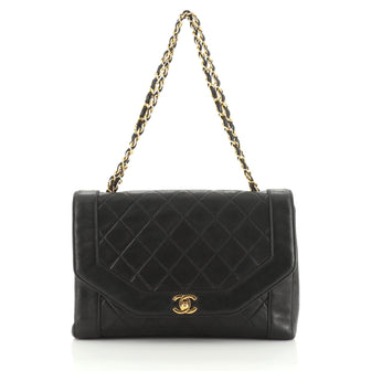 Chanel Vintage Octagon CC Flap Bag Quilted Leather Medium