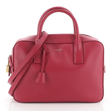 Saint Laurent Museum Flat Briefcase Leather Small