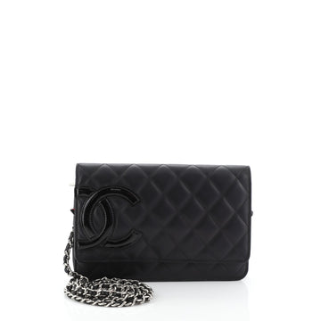 Chanel Cambon Wallet on Chain Quilted Leather 