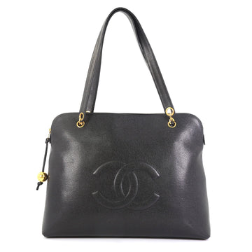 Chanel Vintage Timeless Zip Satchel Caviar Large