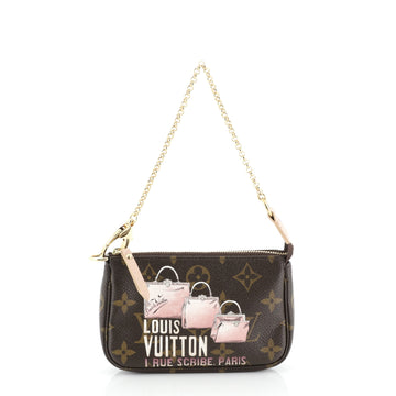 Louis Vuitton Pochette Accessoires Limited Edition Monogram Canvas Mini