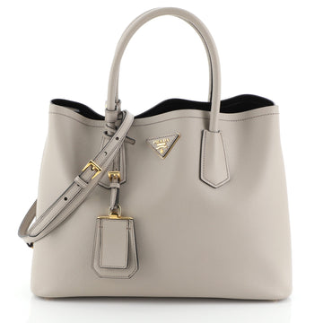 Prada Cuir Double Tote Saffiano Leather Medium