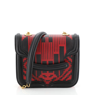 Alexander McQueen Heroine Satchel Printed Leather with Python Mini