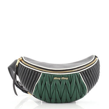 Miu Miu Biker Waist Bag Matelasse Leather 