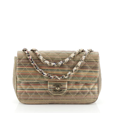 Chanel Classic Single Flap Bag Quilted Multicolor Metallic Sheepskin Small