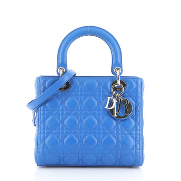 Christian Dior Lady Dior Handbag Cannage Quilt Lambskin Medium