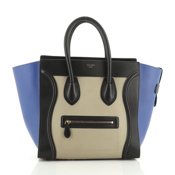 Celine Tricolor Luggage Bag Leather Mini
