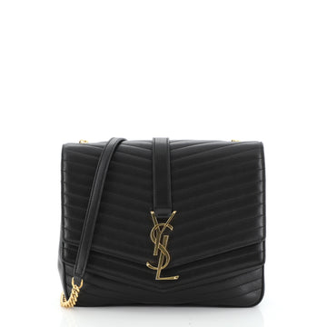 Saint Laurent Sulpice Flap Bag Matelasse Chevron Leather Small