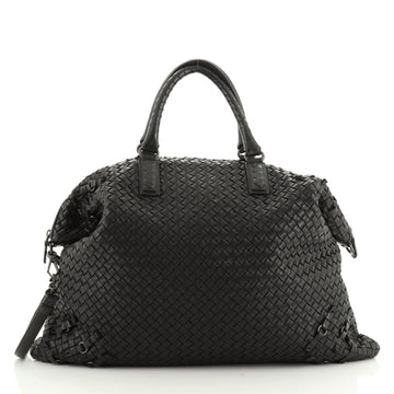 Bottega Veneta Convertible Satchel Grommet Embellished Intrecciato Nappa Maxi