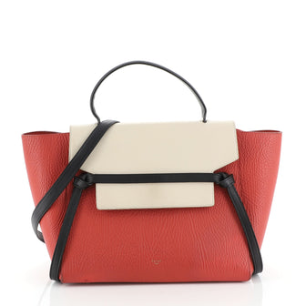 Celine Tricolor Belt Bag Leather Mini