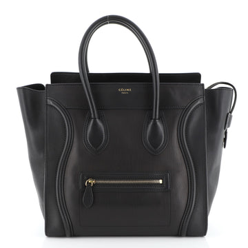 Celine Luggage Handbag Smooth Leather Mini