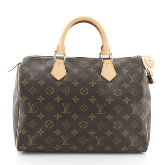 Louis Vuitton Speedy Handbag Monogram Canvas 30