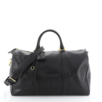 Chanel Vintage Timeless Boston Bag Caviar Large