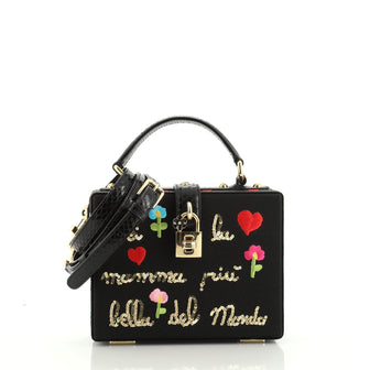 Dolce & Gabbana Treasure Box Bag Embroidered Grosgrain Small