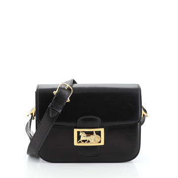 Celine Vintage Carriage Flap Bag Leather Medium