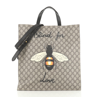 Gucci Convertible Soft Open Tote Printed GG Coated Canvas Tall