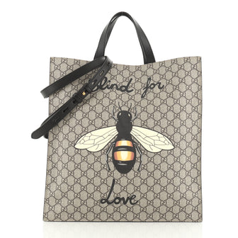 Gucci Convertible Soft Open Tote Printed GG Coated Canvas Tall