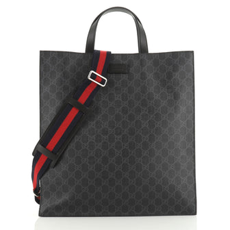 Gucci Convertible Soft Open Tote GG Coated Canvas Tall