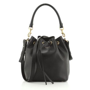 Saint Laurent Emmanuelle Bucket Bag Leather Medium