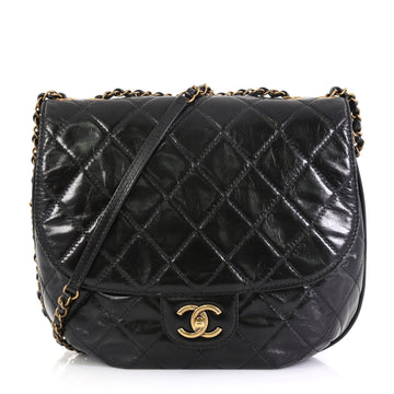 Chanel Dubai Messenger Bag Quilted Aged Calfskin Medium