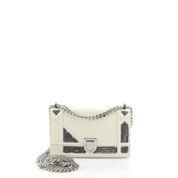 Christian Dior Diorama Flap Bag Sequin Embellished Lambskin Mini