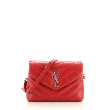 Saint Laurent LouLou Shoulder Bag Matelasse Chevron Leather Toy