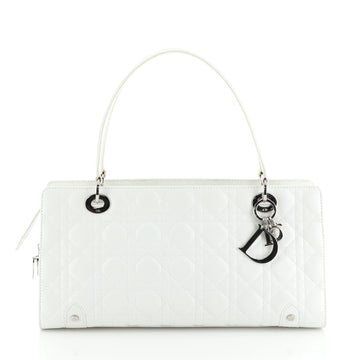 Christian Dior East West Lady Dior Bag Cannage Quilt Leather Large