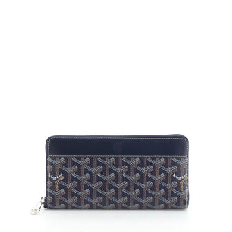 Goyard Matignon Zip-Around Wallet Coated Canvas with Leather 