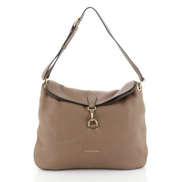 Burberry Cornwall Shoulder Bag Leather and House Check Canvas Medium