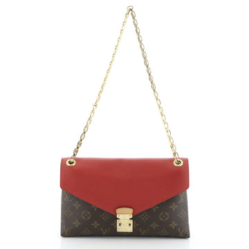 Louis Vuitton Pallas Chain Shoulder Bag Monogram Canvas and Calf Leather 
