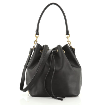 Saint Laurent Emmanuelle Bucket Bag Leather Medium
