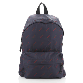 Balenciaga Explorer Backpack Logo Print Nylon 
