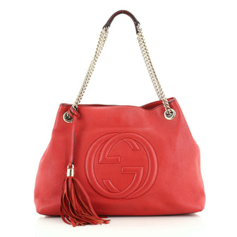 Gucci Soho Chain Strap Shoulder Bag Leather Medium