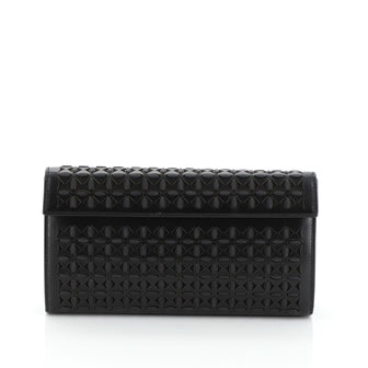 Alaia Flap Clutch Laser Cut Leather Small
