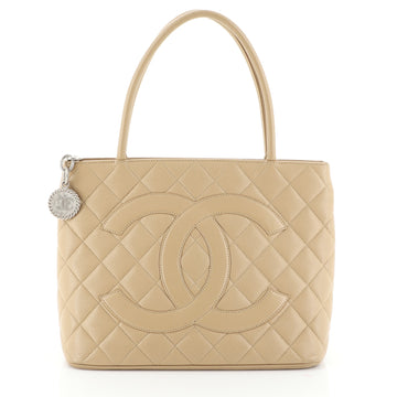Chanel Medallion Tote Quilted Caviar 