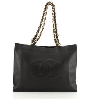 Chanel Vintage CC Chain Tote Lambskin XL