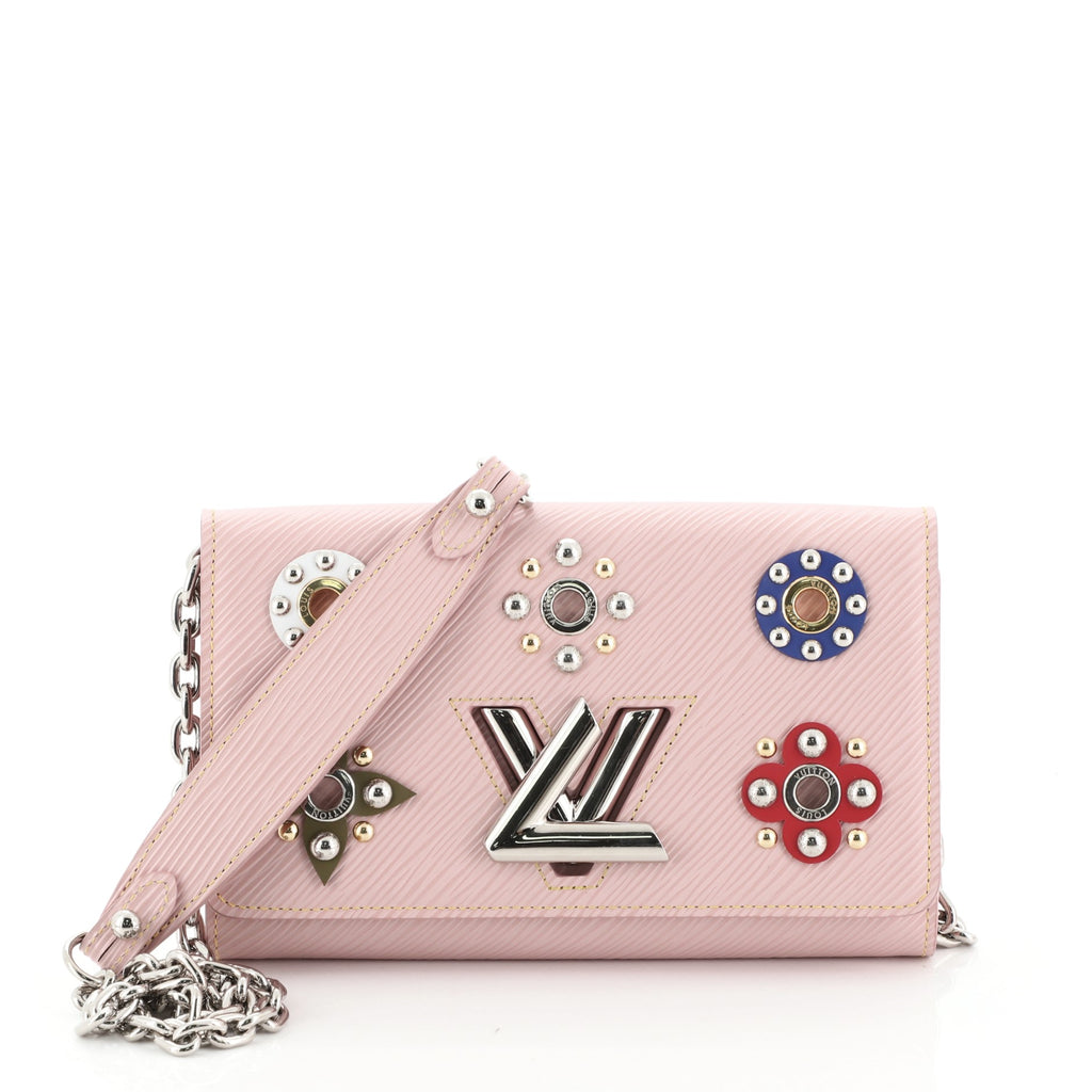Louis Vuitton Pink Epi Leather Chain Flower Print Twist Wallet On Chain  Silver Hardware, 2016 Available For Immediate Sale At Sotheby's