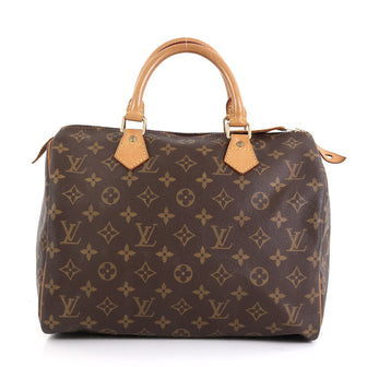 Louis Vuitton Speedy Handbag Monogram Canvas 30